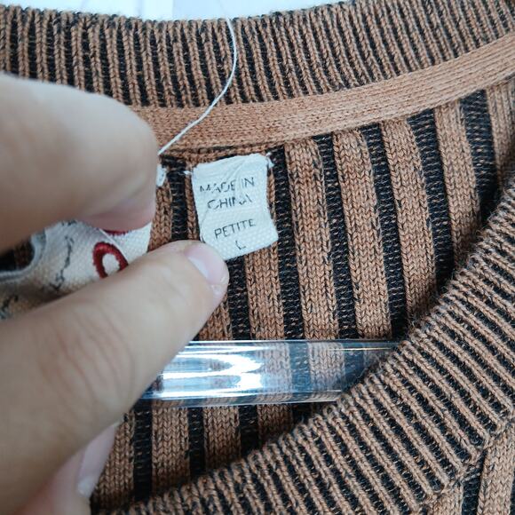 Anthropologie Dolan Lorna Ribbed Sweater Midi Slit Dress Womens Petite LG Boho - Picture 5 of 10